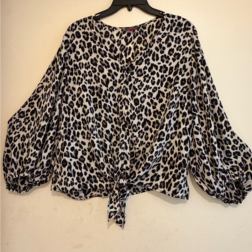Vince Camuto Leopard Print Women's Size Large Top